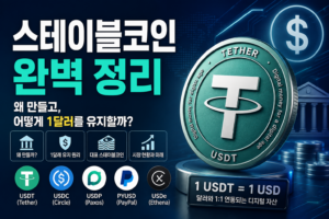 스테이블코인 완벽 정리｜왜 만들고, 어떻게 1달러를 유지할까?