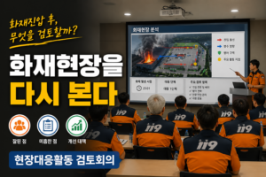 화재현장을 어떻게 복기할까?｜현장대응활동 검토회의